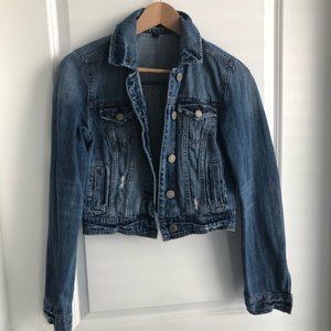 American Eagle Outfitters Cropped Denim Jacket